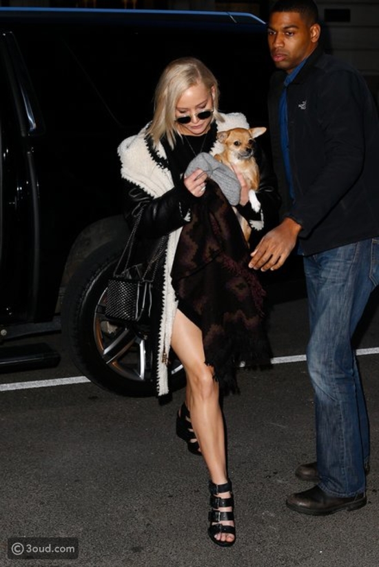 Jennifer Lawrence in Wedges by Alexander Wang